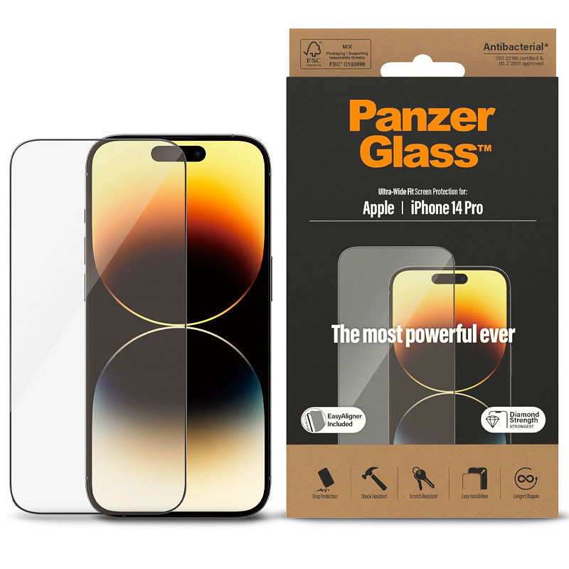 iPhone 14 Pro | Protection Écran PANZER GLASS Ultra Wide Fit