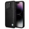Coque BMW Signature en Cuir Véritable pour iPhone 14 Pro