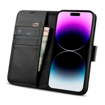 iPhone 14 Pro Max | Étui Portefeuille iCARER Cuir Véritable