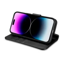 iPhone 14 Pro Max | Étui Portefeuille iCARER Cuir Véritable