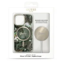 iPhone 14 Pro Max | Coffret GUESS Coque Jungle + Chargeur MagSafe