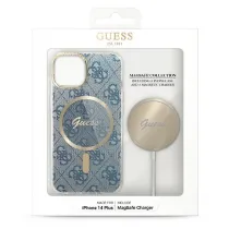 iPhone 14 Plus | Coffret GUESS Coque 4G + Chargeur MagSafe