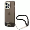 iPhone 14 Pro Max | Coque Translucide GUESS Sangle Perlée