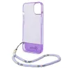 iPhone 14 Plus | Coque Translucide GUESS avec Sangle Perlée