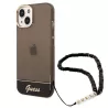 iPhone 14 | Coque Translucide GUESS avec Sangle Perlée
