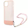 iPhone 14 | Coque Translucide GUESS avec Sangle Perlée