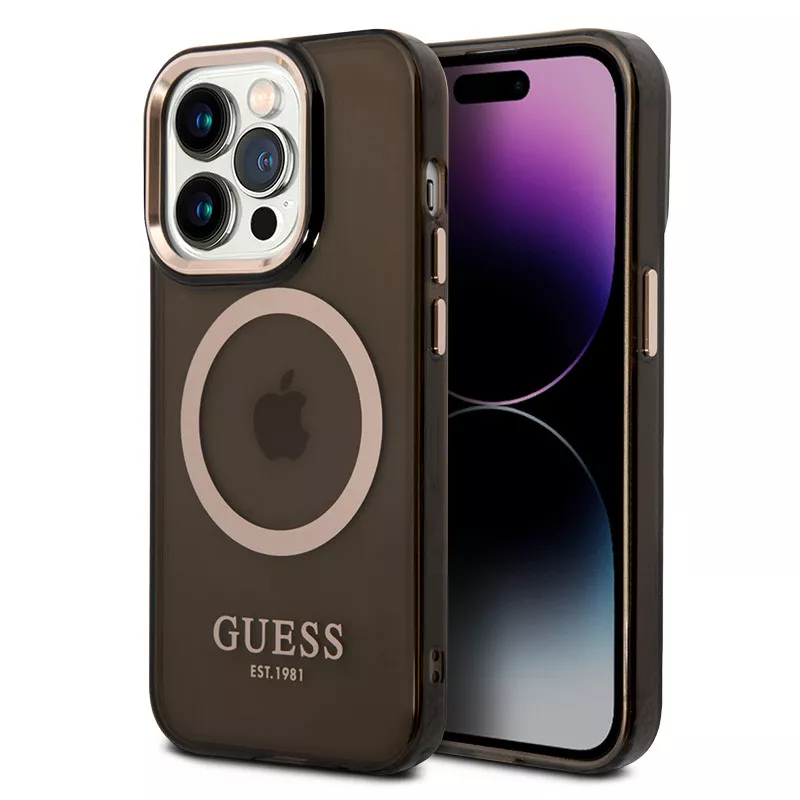 iPhone 14 Pro | Coque Translucide GUESS Outline avec MagSafe