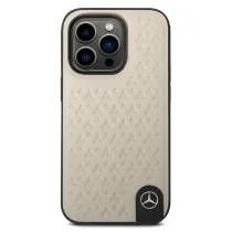 iPhone 14 Pro Max | Coque MERCEDES Stars en Cuir Véritable
