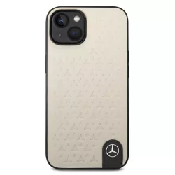 iPhone 14 Plus | Coque MERCEDES Stars en Cuir Véritable