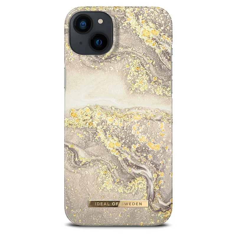 iPhone 14 Plus | Coque IDEAL OF SWEDEN Sparkle Greige Marble