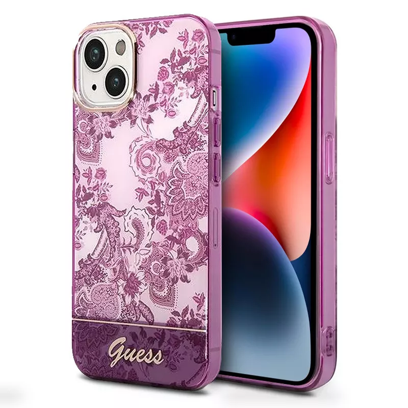 iPhone 14 | Coque Translucide GUESS Toile de Jouy