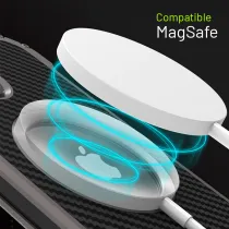 iPhone 15 | Coque MagSafe R-JUST RJ-51 Fibre Carbone & Alu