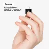 Adaptateur BASEUS USB-A vers USB-C compatible OTG