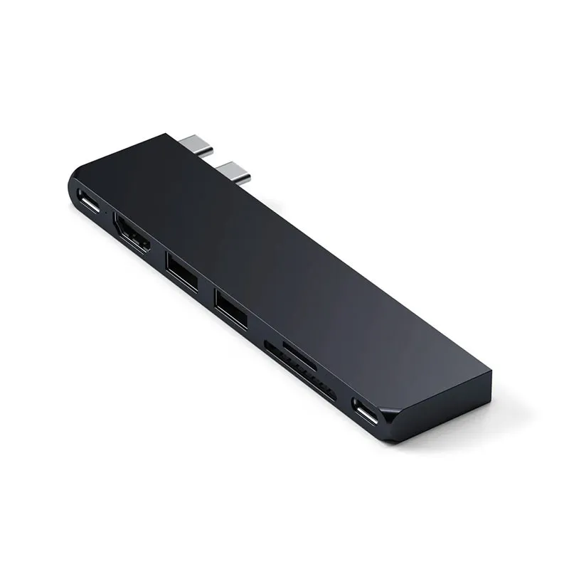 Hub Double USB-C SATECHI Pro Hub Slim pour MacBook Pro/Air Hub Double USB-C SATECHI Pro Hub Slim pour MacBook Pro/Air