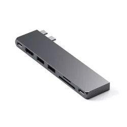 Hub Double USB-C SATECHI Pro Hub Slim pour MacBook Pro/Air