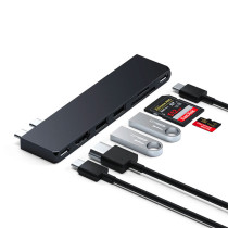 Hub Double USB-C SATECHI Pro Hub Slim pour MacBook Pro/Air