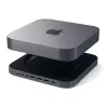 Support Aluminium avec Hub USB-C SATECHI pour Mac Mini