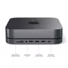 Support Aluminium avec Hub USB-C SATECHI pour Mac Mini