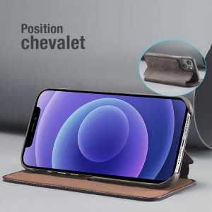HTC One M9 - Étui Portefeuille en Cuir Véritable Kalaideng Royale - Pochettes CB - Rouge