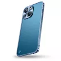 iPhone 14 - Coque Translucide avec Cadre & Cache Caméra en Métal