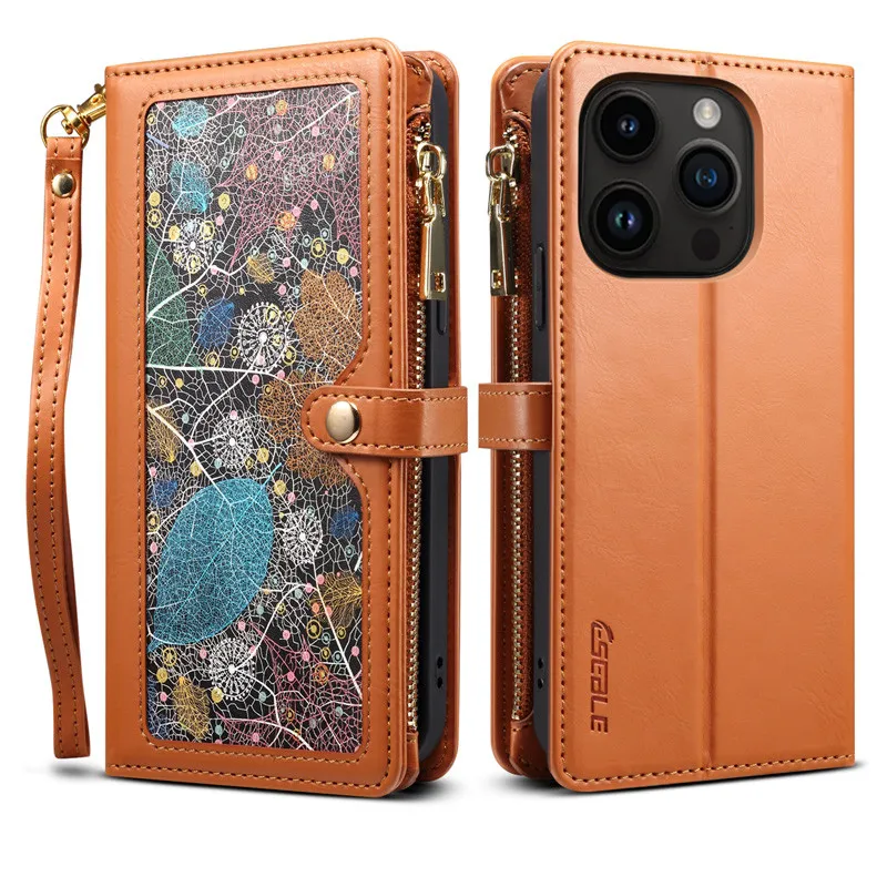 Étui Portefeuille ESEBLE Star Dragonne pour iPhone 13 Pro Étui Portefeuille ESEBLE Star Dragonne pour iPhone 13 Pro
