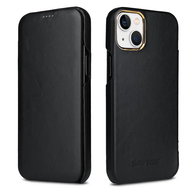 Étui Cuir Véritable FIERRE SHANN pour iPhone 13 Étui Cuir Véritable FIERRE SHANN pour iPhone 13