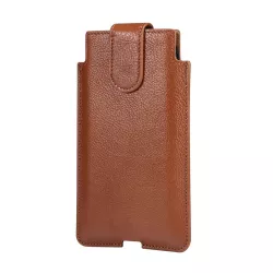 Étui Ceinture Vertical en Cuir pour Smartphone de 5,5 à 7,2'