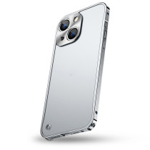 Coque Translucide avec Cache Caméra Métal pour iPhone 13 Mini