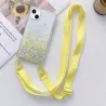 Coque Paillettes avec Bandoulière Nylon pour iPhone 13