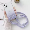 Coque Paillettes avec Bandoulière Nylon pour iPhone 13