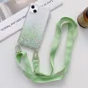 Coque Paillettes avec Bandoulière Nylon pour iPhone 13