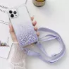 Coque Paillettes avec Bandoulière Nylon pour iPhone 13 Pro