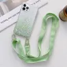 iPhone 13 Pro Max | Coque Paillettes avec Bandoulière Nylon