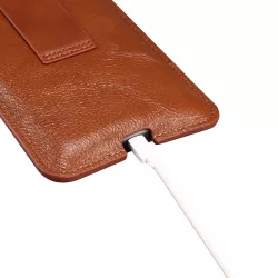 Étui Ceinture Vertical en Cuir pour Smartphone de 5,5 à 7,2'