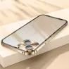 Coque Translucide avec Contour en Métal pour iPhone 13