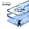 Coque Translucide avec Contour en Métal pour iPhone 13