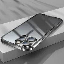 Coque Translucide avec Contour en Métal pour iPhone 13 Pro