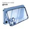 Coque Translucide avec Contour en Métal iPhone 13 Pro Max