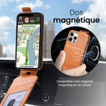 iPhone 13 Pro | Étui Vertical Magnétique Pochettes CB