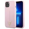 Coque Silicone GUESS Line Triangle pour iPhone 13