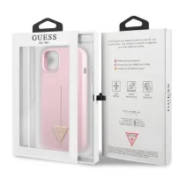 Coque Silicone GUESS Line Triangle pour iPhone 13