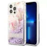 Coque Paillettes GUESS Glitter Flower pour iPhone 13 Pro