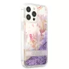 Coque Paillettes GUESS Glitter Flower pour iPhone 13 Pro