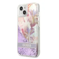 Coque Paillettes GUESS Glitter Flower pour iPhone 13 Mini