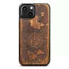 iPhone 13 Mini | Coque en Bois Naturel BEWOOD Compass Merbau