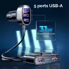 Chargeur Allume-Cigare MultiPorts JOYROOM CL03 | 5 Ports USB