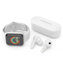 Pack Ledwood URBAN | Montre Connectée & Écouteurs Bluetooth