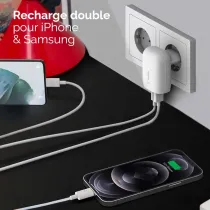 Chargeur BELKIN BoostCharge 37W - Double Port USB-C & USB-A
