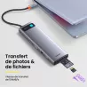 Hub USB-C 12-en-1 BASEUS Metal Gleam Série