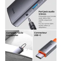 Hub USB-C 12-en-1 BASEUS Metal Gleam Série
